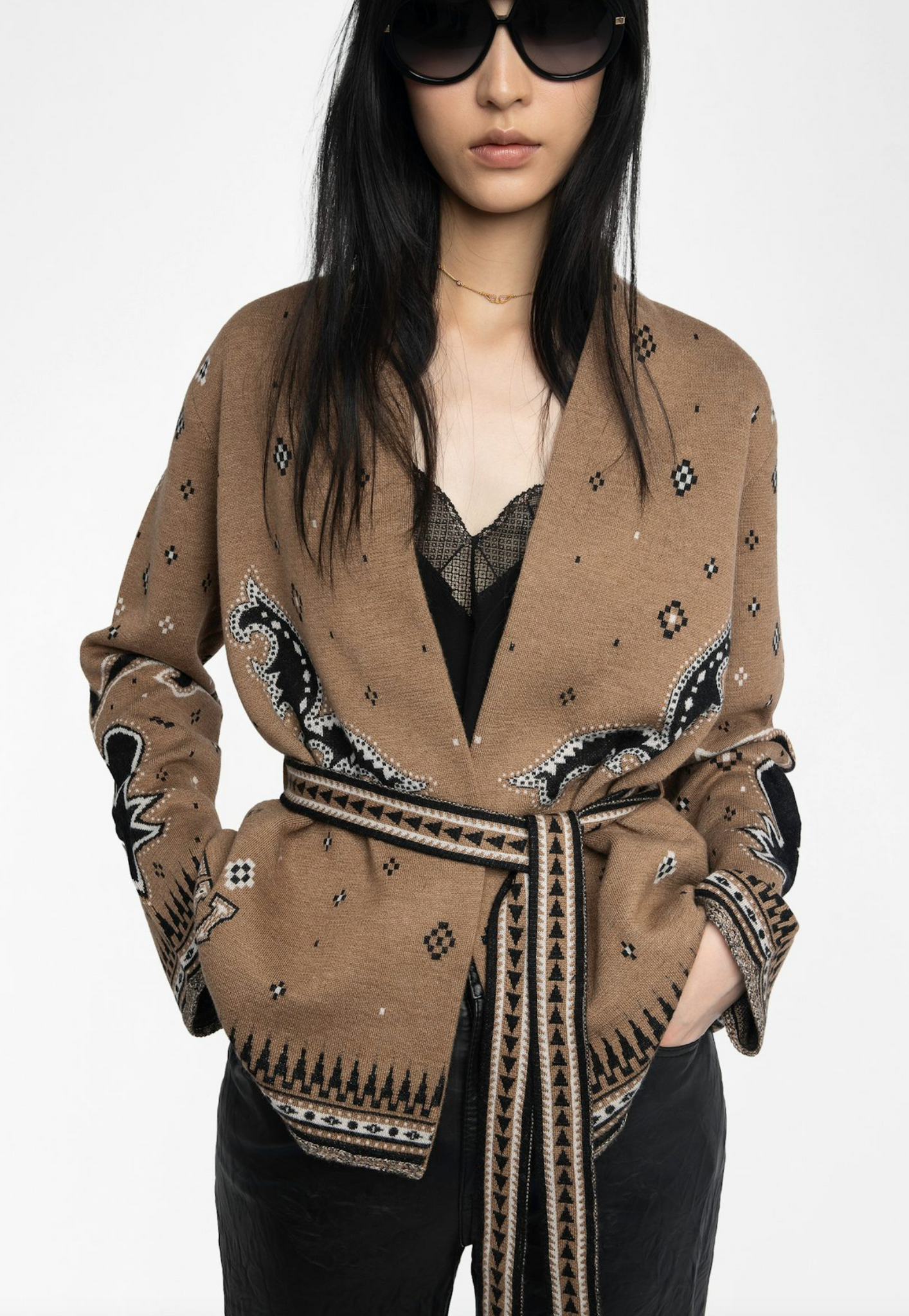 Kala Wool Cardigan in Daim