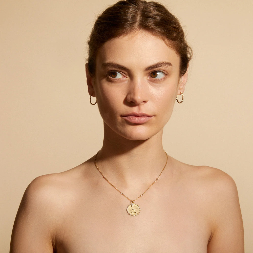 Pear Shaped Diamond Pendant in Gold