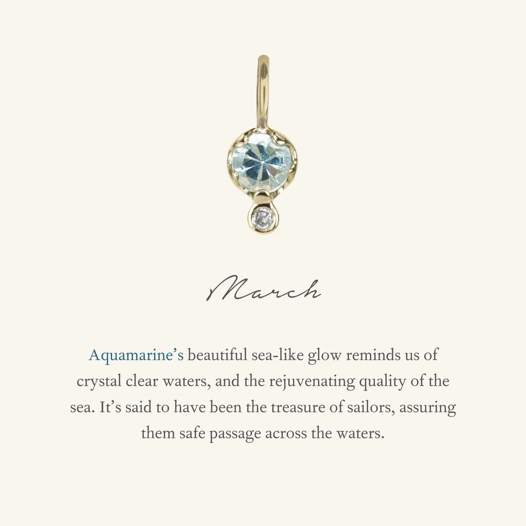 Aquamarine Birthstone Amulet | March