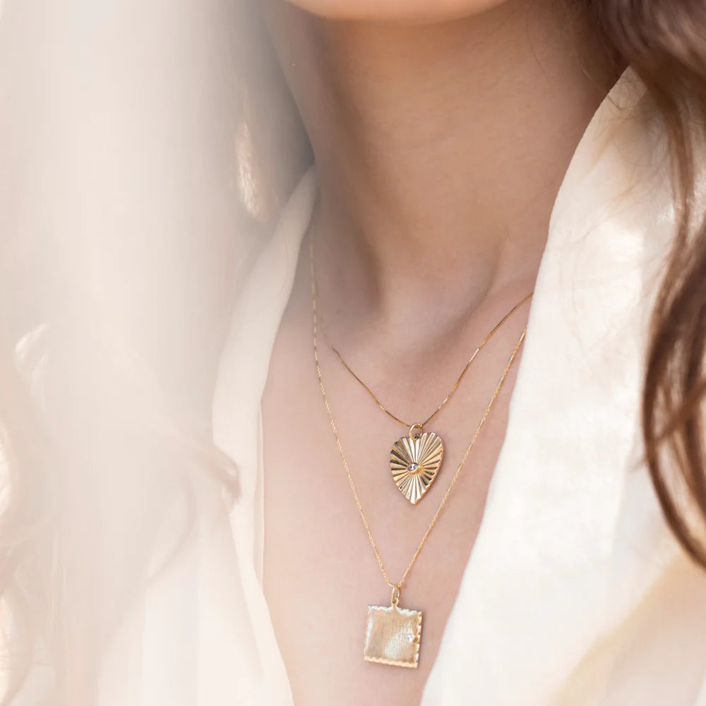 Octagon Tube Chain Necklace - 20"