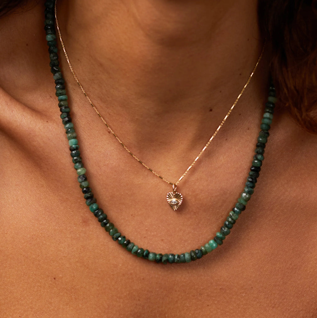 Octagon Tube Chain Necklace - 18"