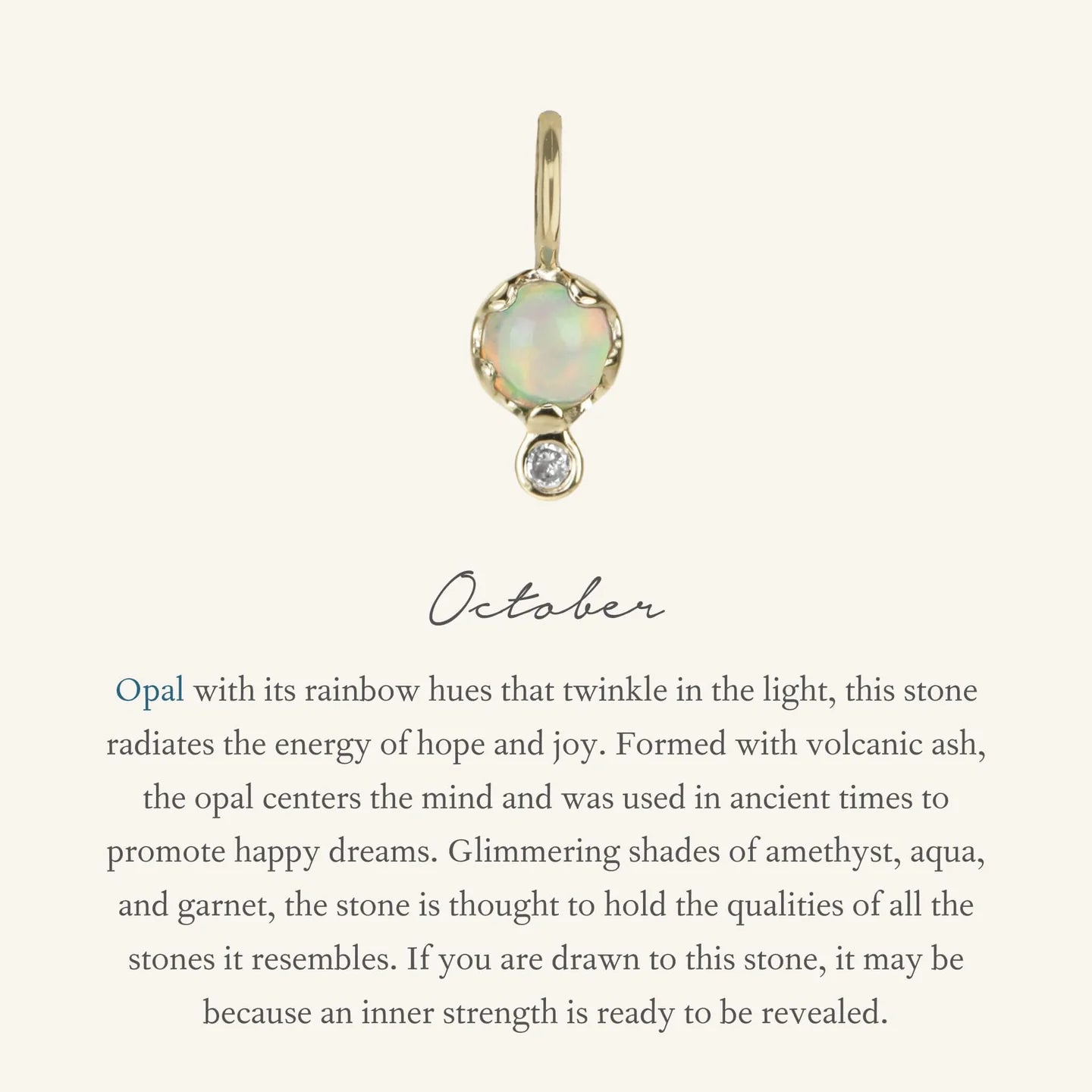 Opal Birthstone Amulet | October