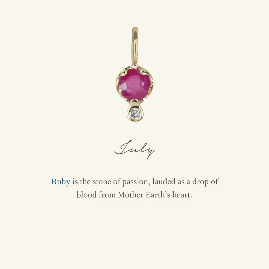 Ruby Birthstone Amulet | July