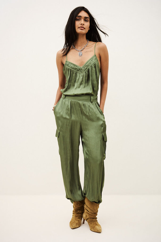 Clovis Cami Top. Kaki