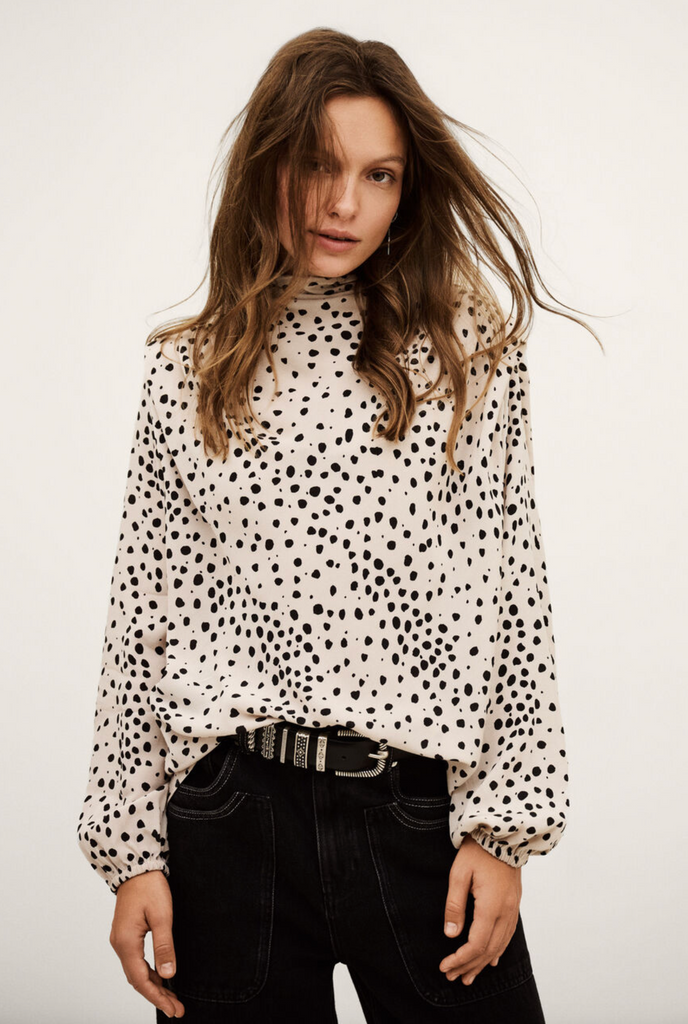 Delphine Long-Sleeved Top. Ecru