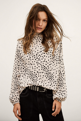 Delphine Long-Sleeved Top. Ecru