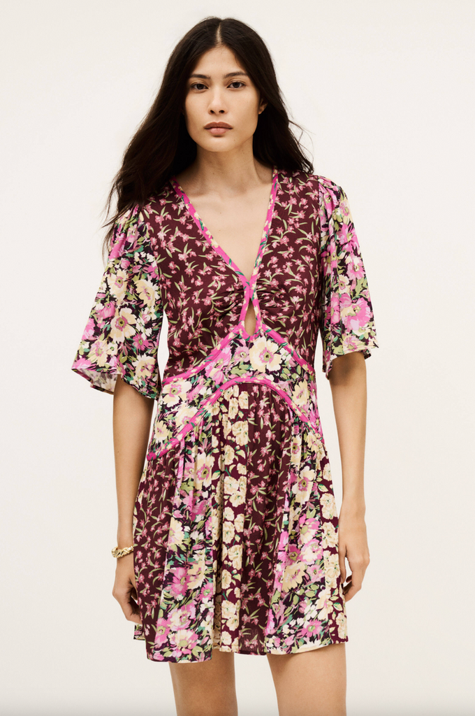 Indrea Dress. Bordeaux