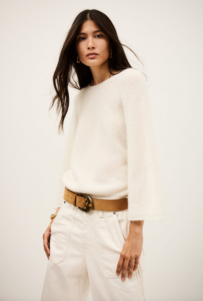 Isaac Jumper. Ecru