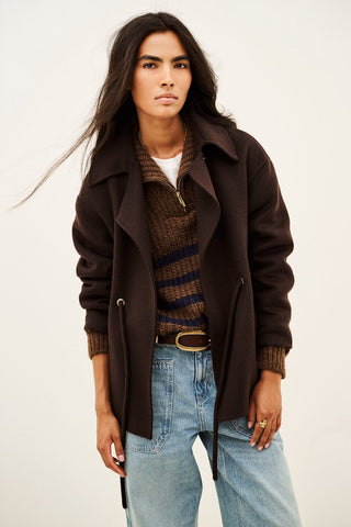 Kam Coat. Chocolate