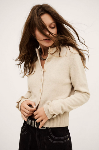 Karante Cardigan. Beige