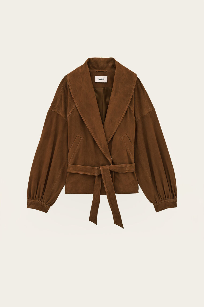 Manon Suede Jacket. Terre