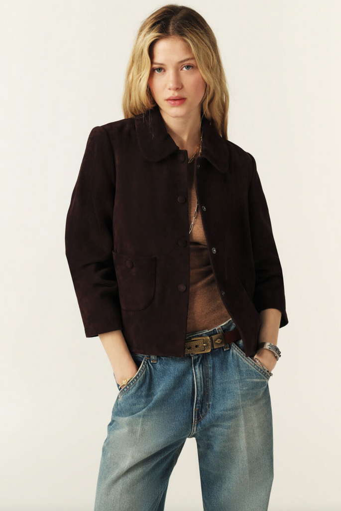 ba&sh Milas Jacket. Chocolate