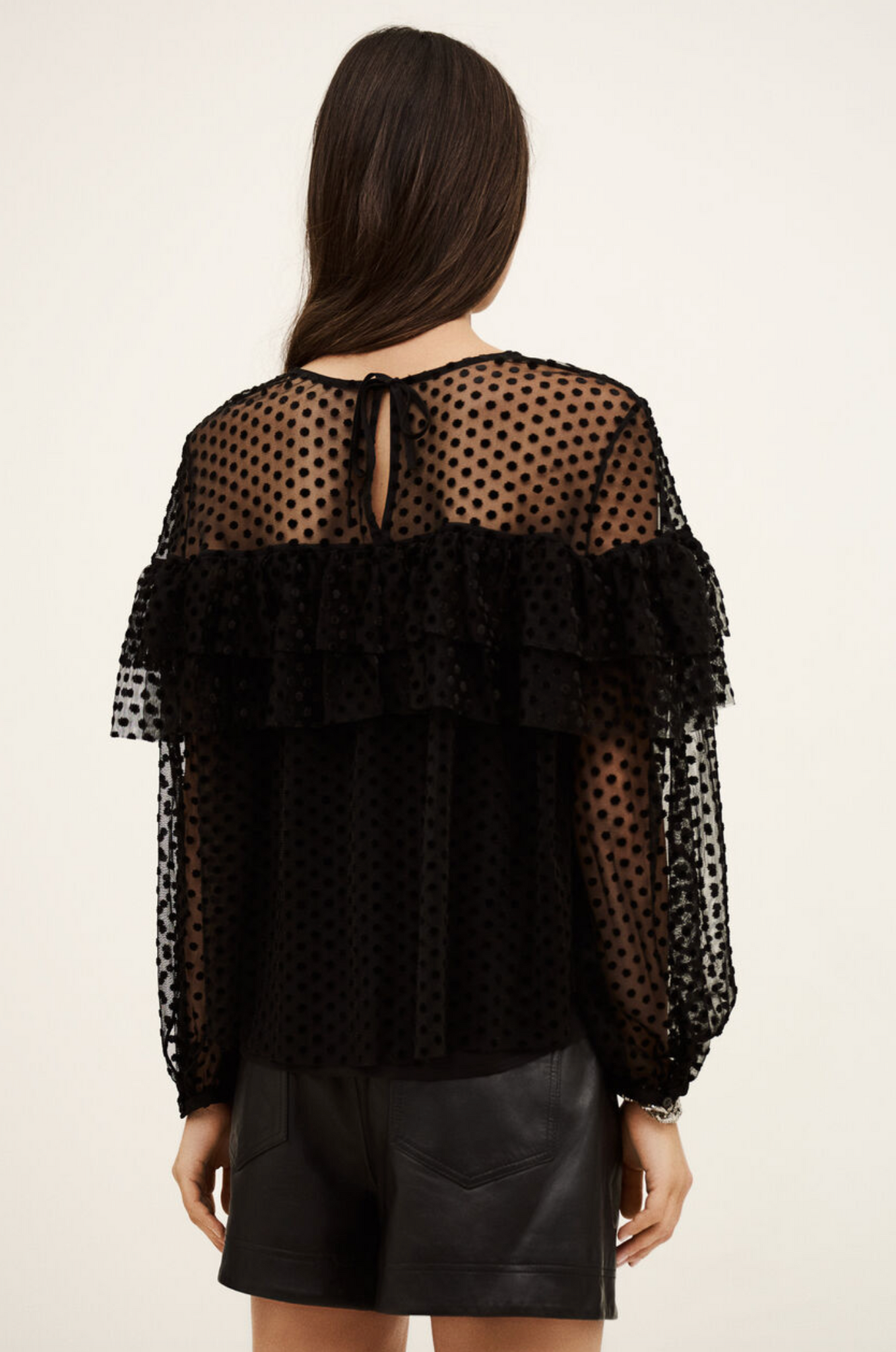 Raff Blouse. Noir
