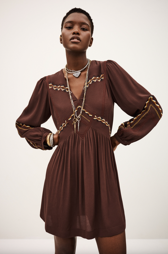 Shop Tay Dress. Chocolate