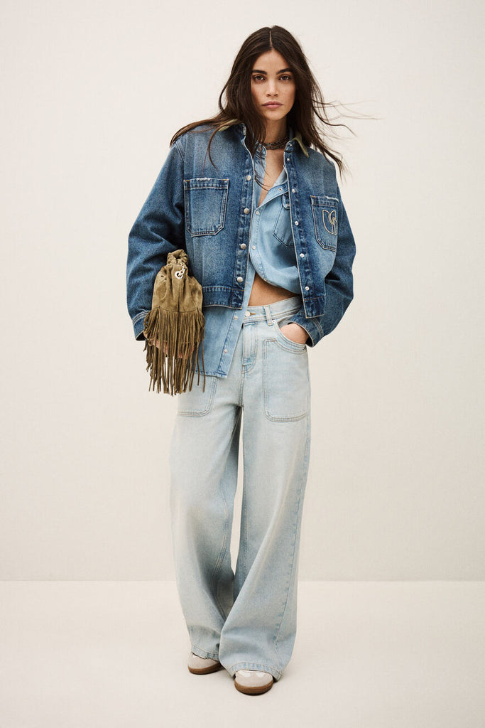 Vigilio Denim Jacket. Light Used Blue