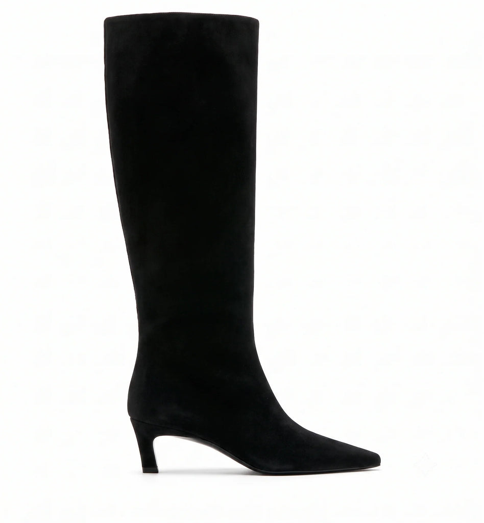 Basel Suede Pull On Boot in Black