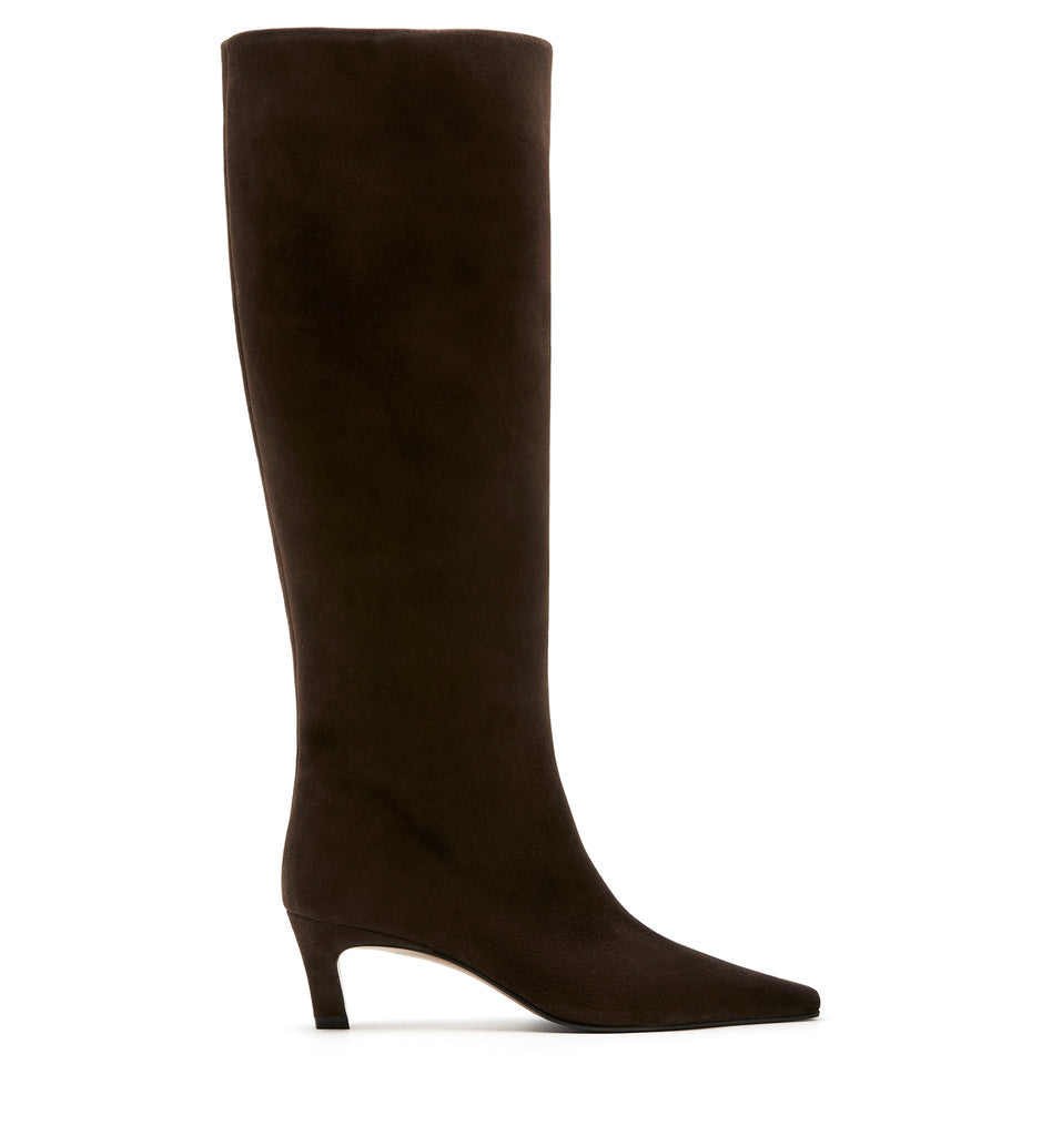 Basel Suede Pull On Boot in Brunette
