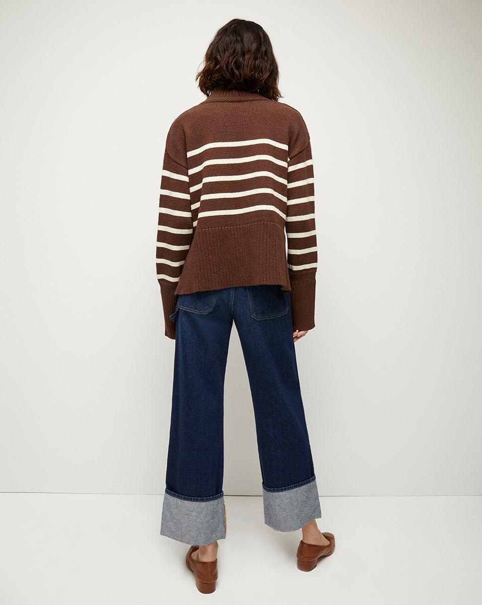 Lancetti Sweater in Chicory/Ecru