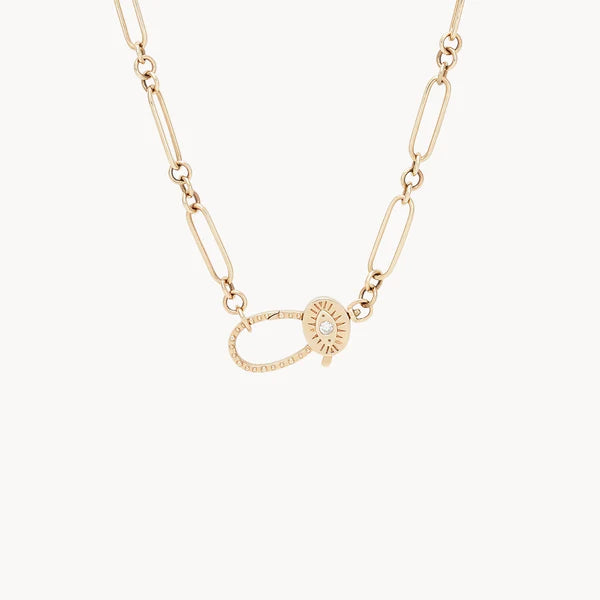 cosmic love necklace in 10k solid gold