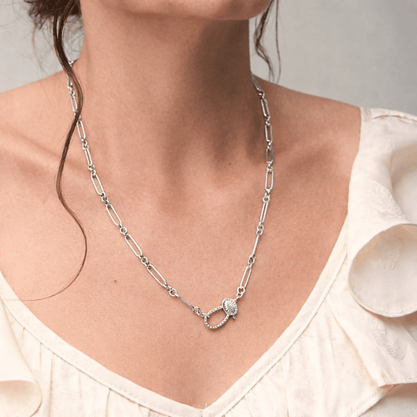 cosmic love necklace in sterling silver
