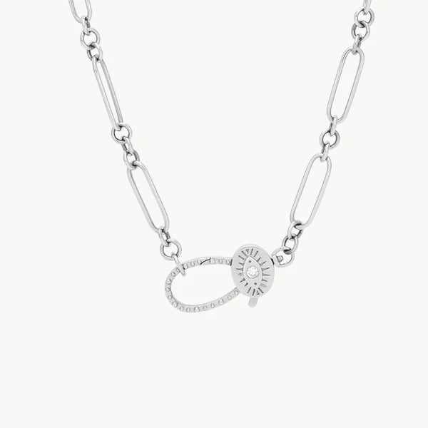 cosmic love necklace in sterling silver