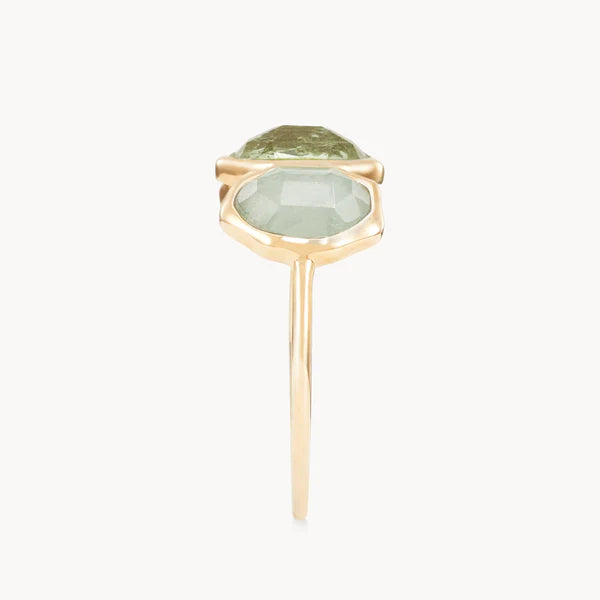 earth element mood ring in 14k solid gold