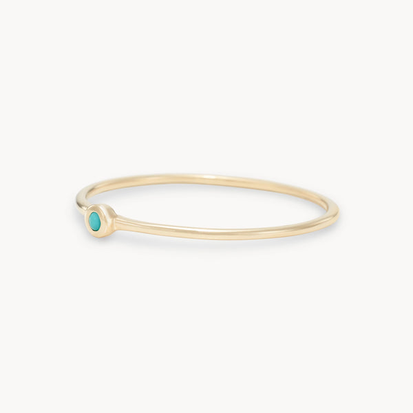 family december birthstone stacking ring in 10k solid gold