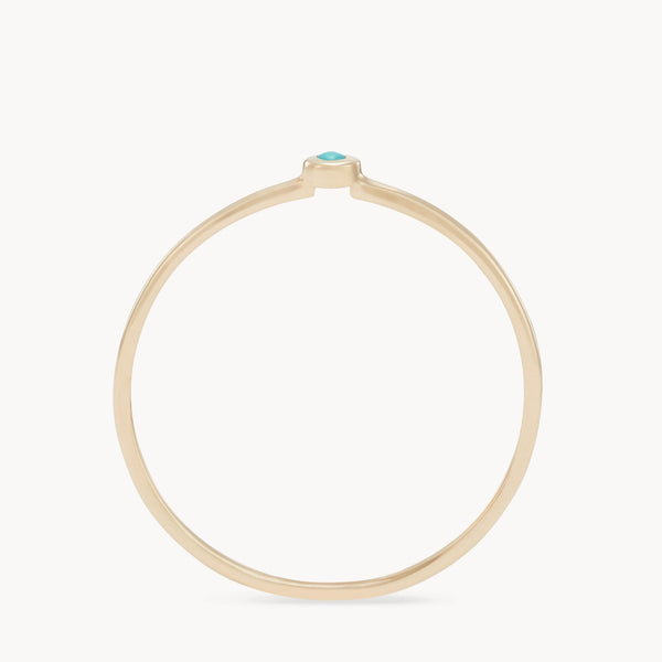 family december birthstone stacking ring in 10k solid gold