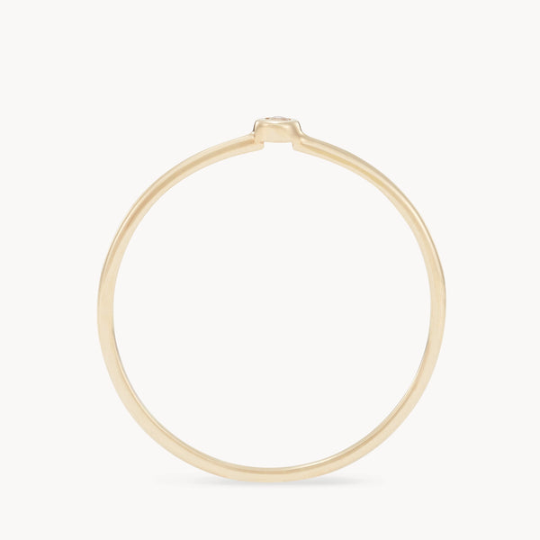 family june birthstone stacking ring in 10k solid gold