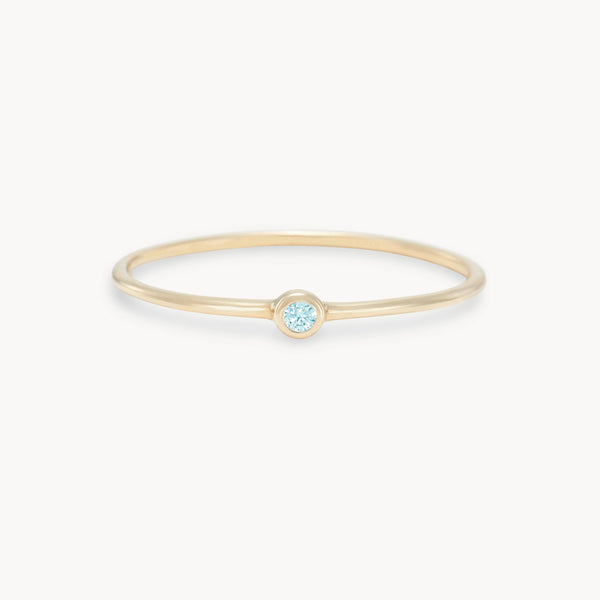family march birthstone stacking ring in 10k solid gold
