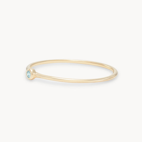 family march birthstone stacking ring in 10k solid gold