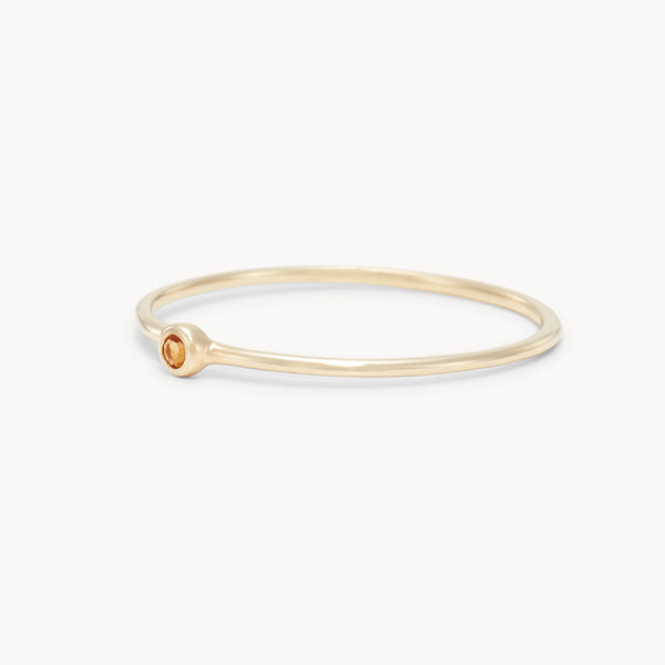 family november birthstone stacking ring in 10k solid gold