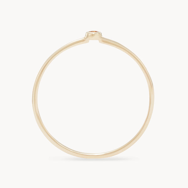 family november birthstone stacking ring in 10k solid gold
