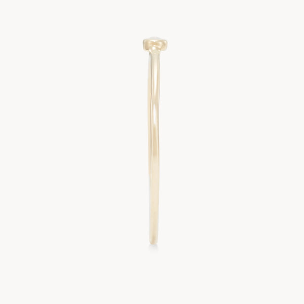 family october birthstone stacking ring in 10k solid gold