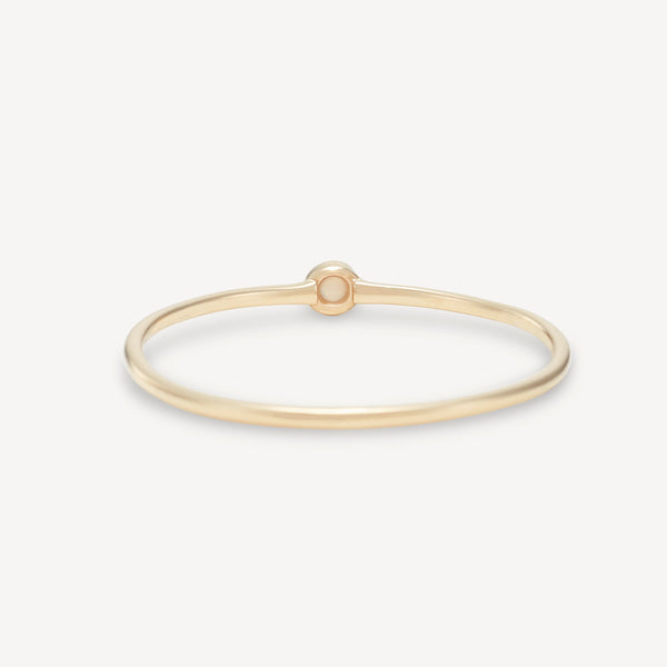 family october birthstone stacking ring in 10k solid gold