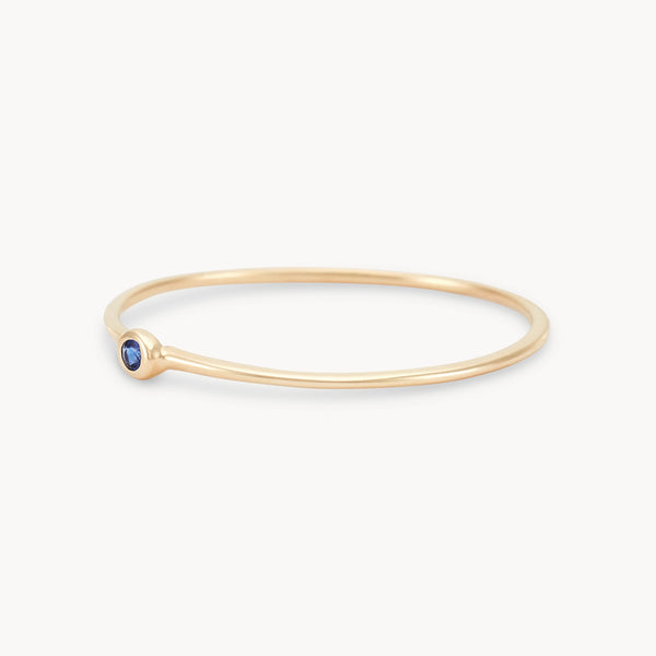 family september birthstone stacking ring in 10k solid gold