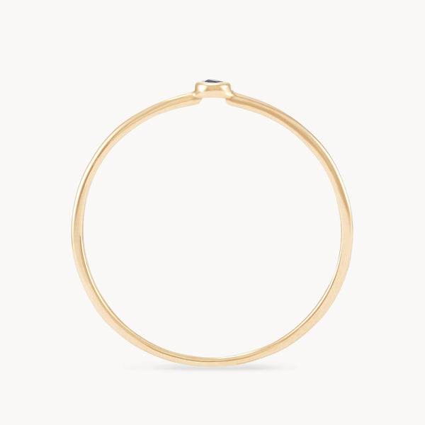 family september birthstone stacking ring in 10k solid gold