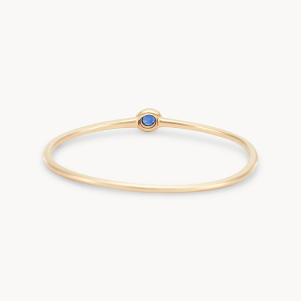 family september birthstone stacking ring in 10k solid gold