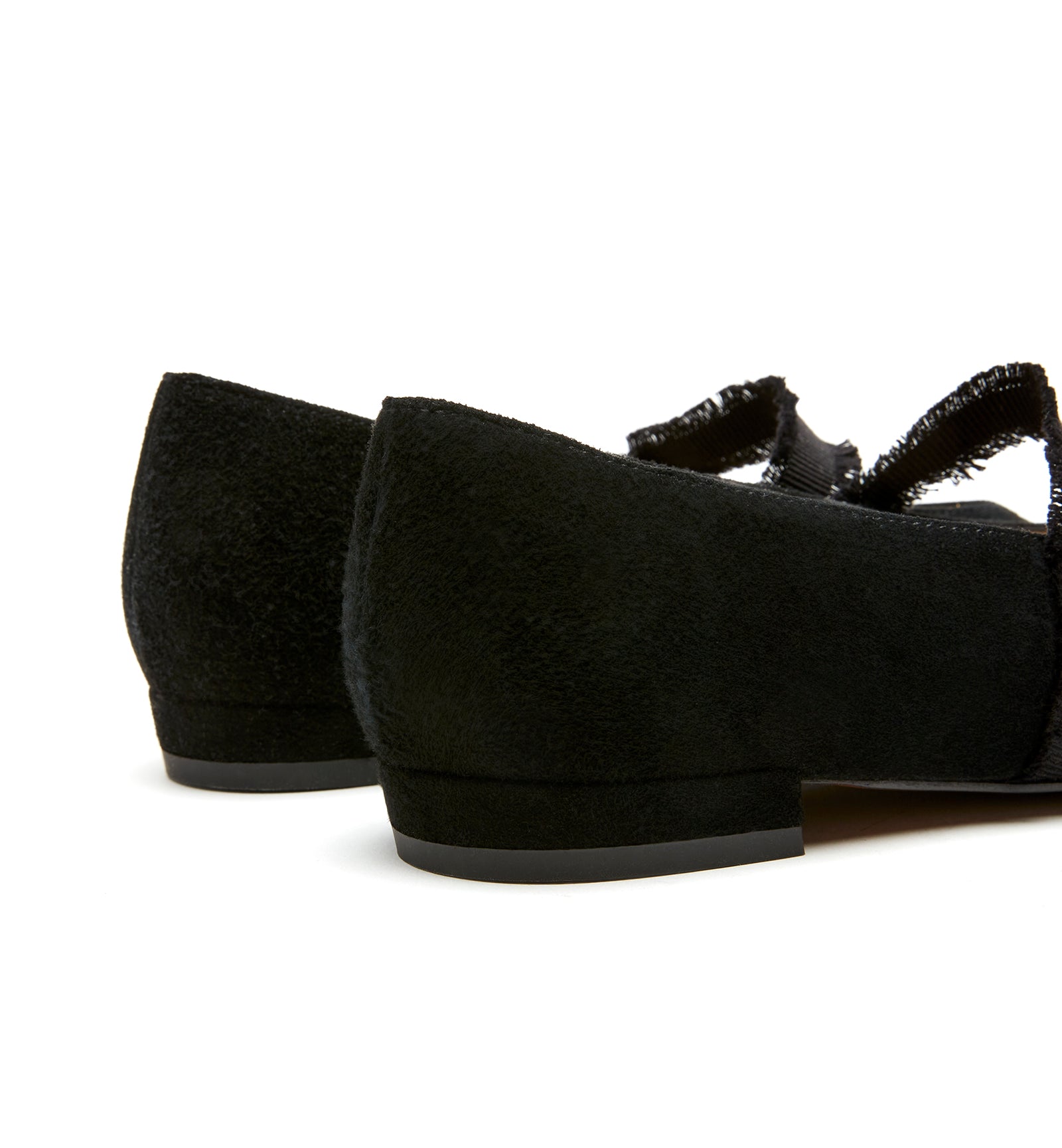 Journey Suede Flat in Black