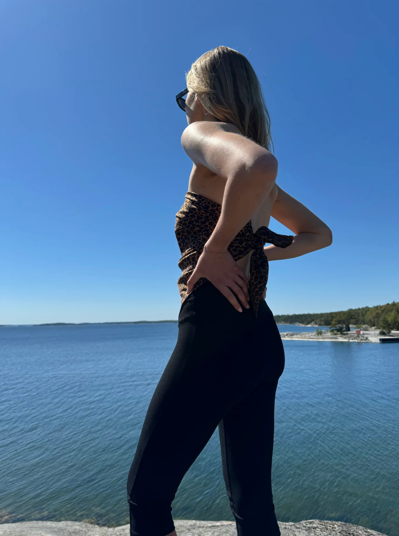 LEO SCARF | BROWN | 80 CM