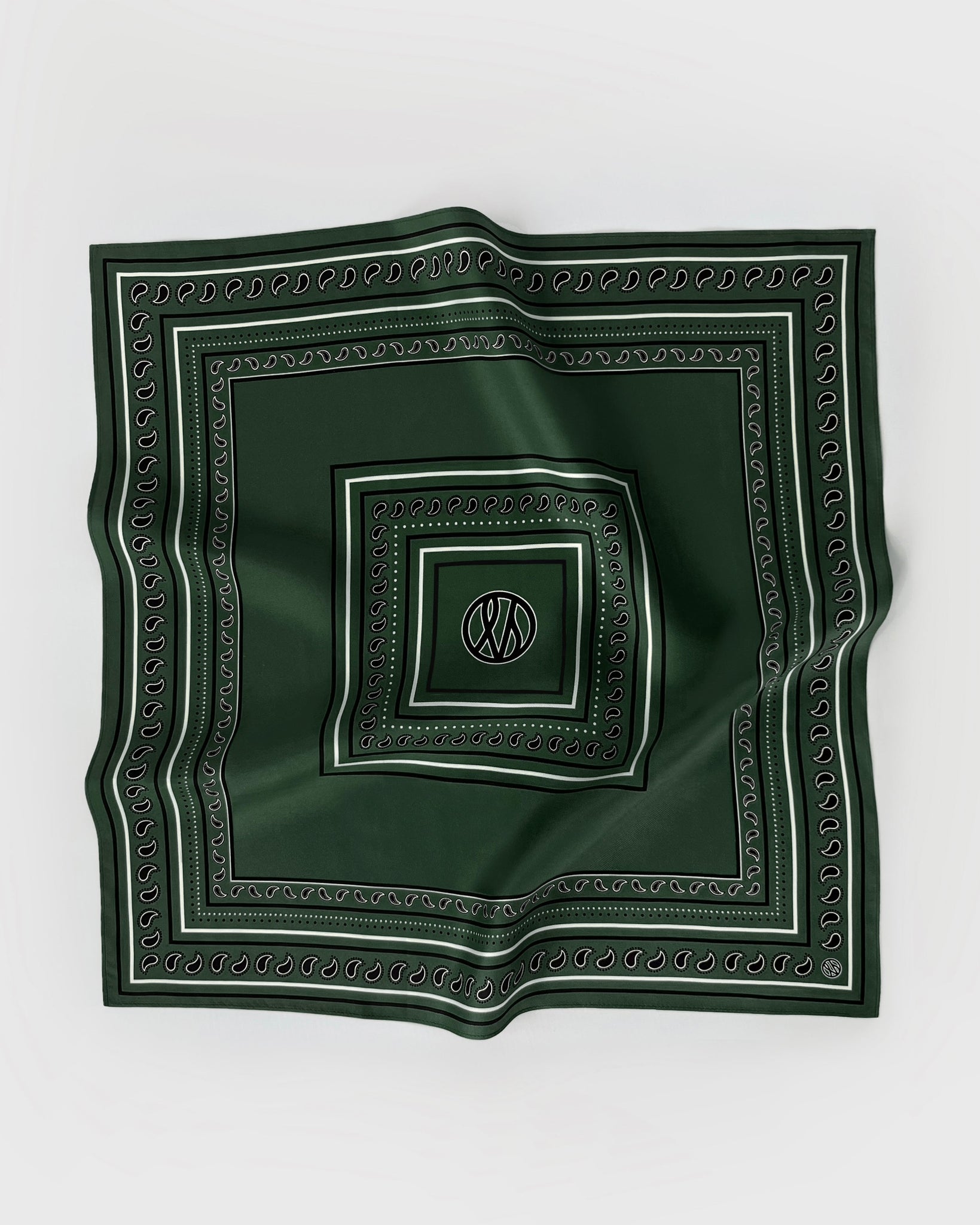 PAISLEY SCARF | GREEN | 50 CM 50 CM 50 CM