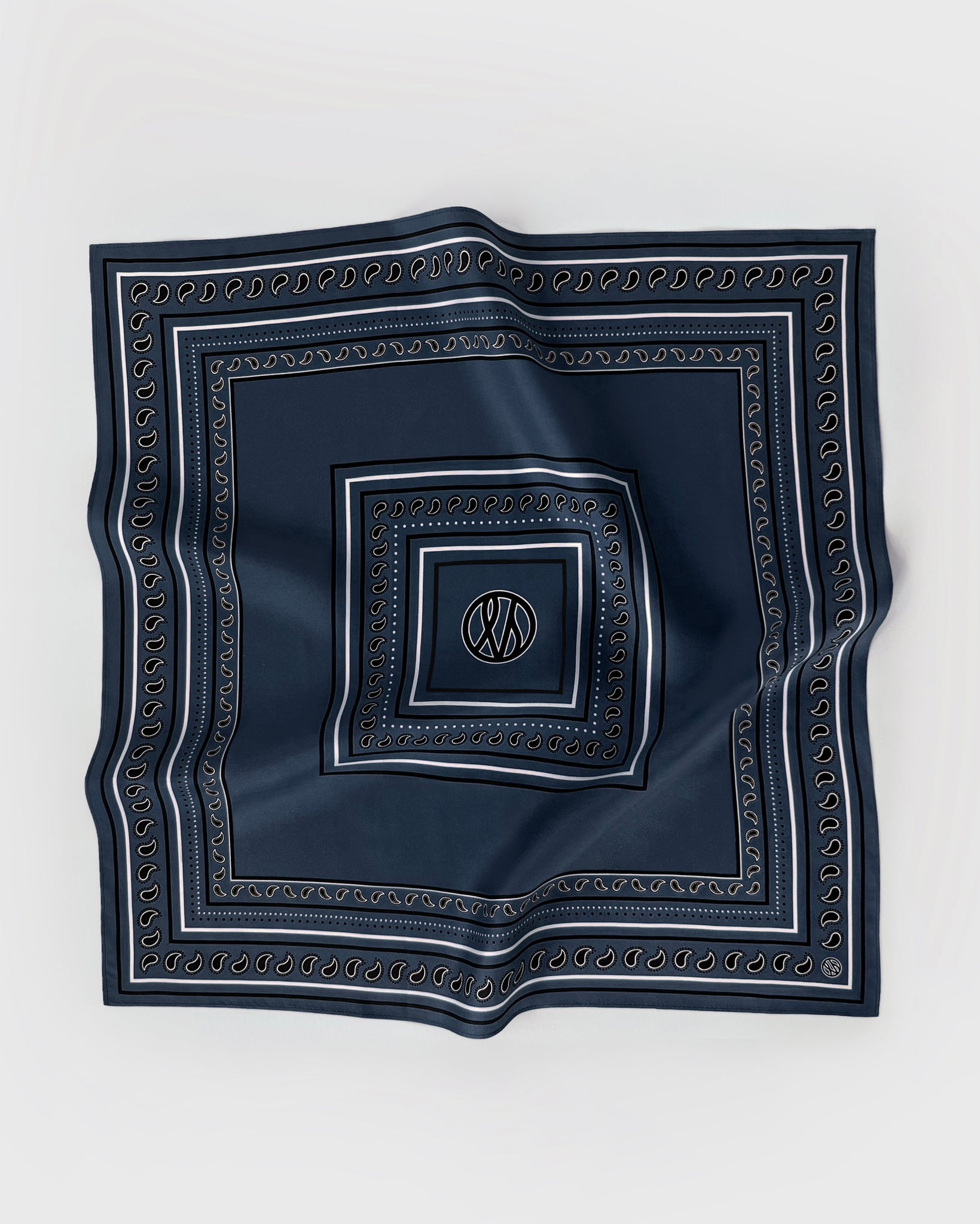 PAISLEY SCARF | NAVY | 50 CM 50 CM