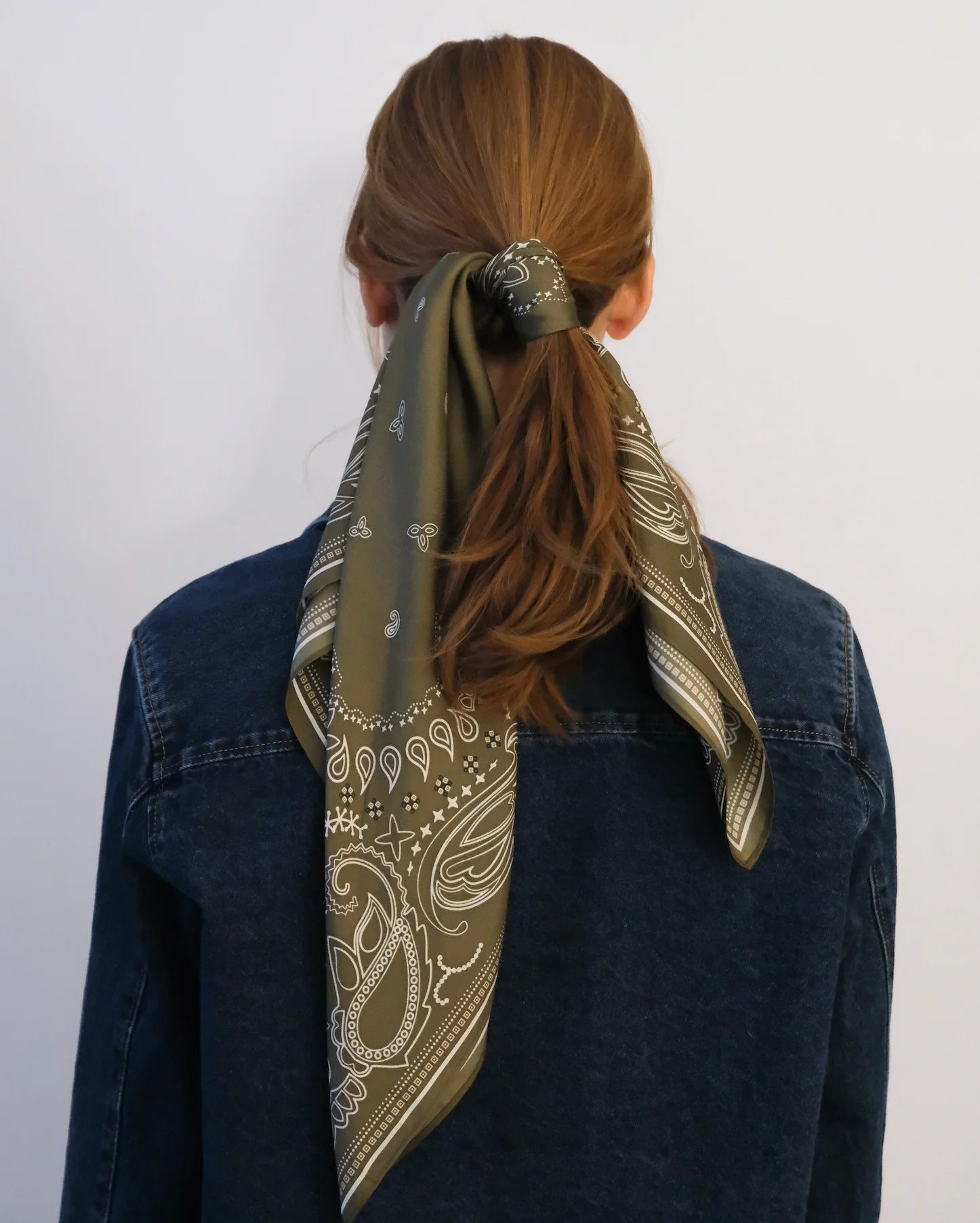 PAISLEY SCARF | GREEN | 65 CM