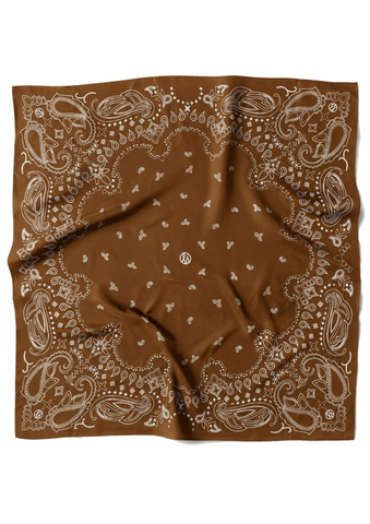 PAISLEY SCARF | MOCHA MOUSSE | 65 CM