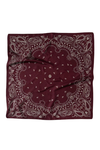 PAISLEY SCARF | WINE RED | 65 CM