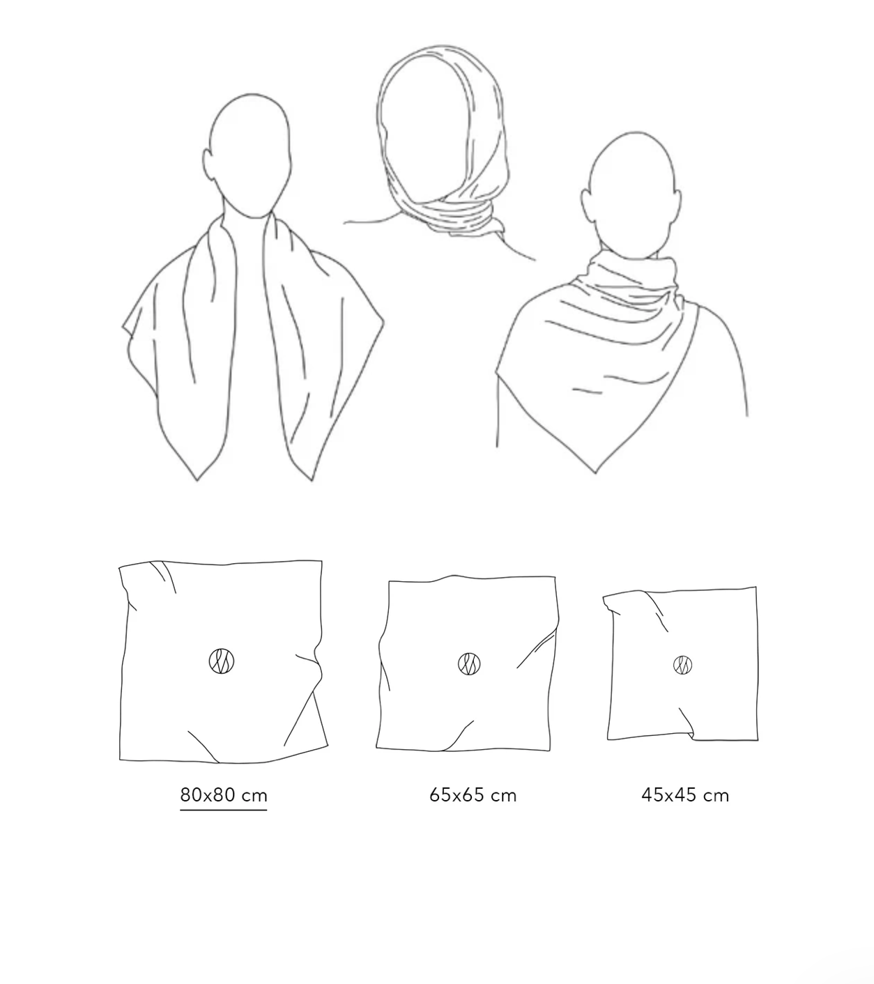 SQUARED SCARF | CAPPUCCINO & SAND | 80 CM