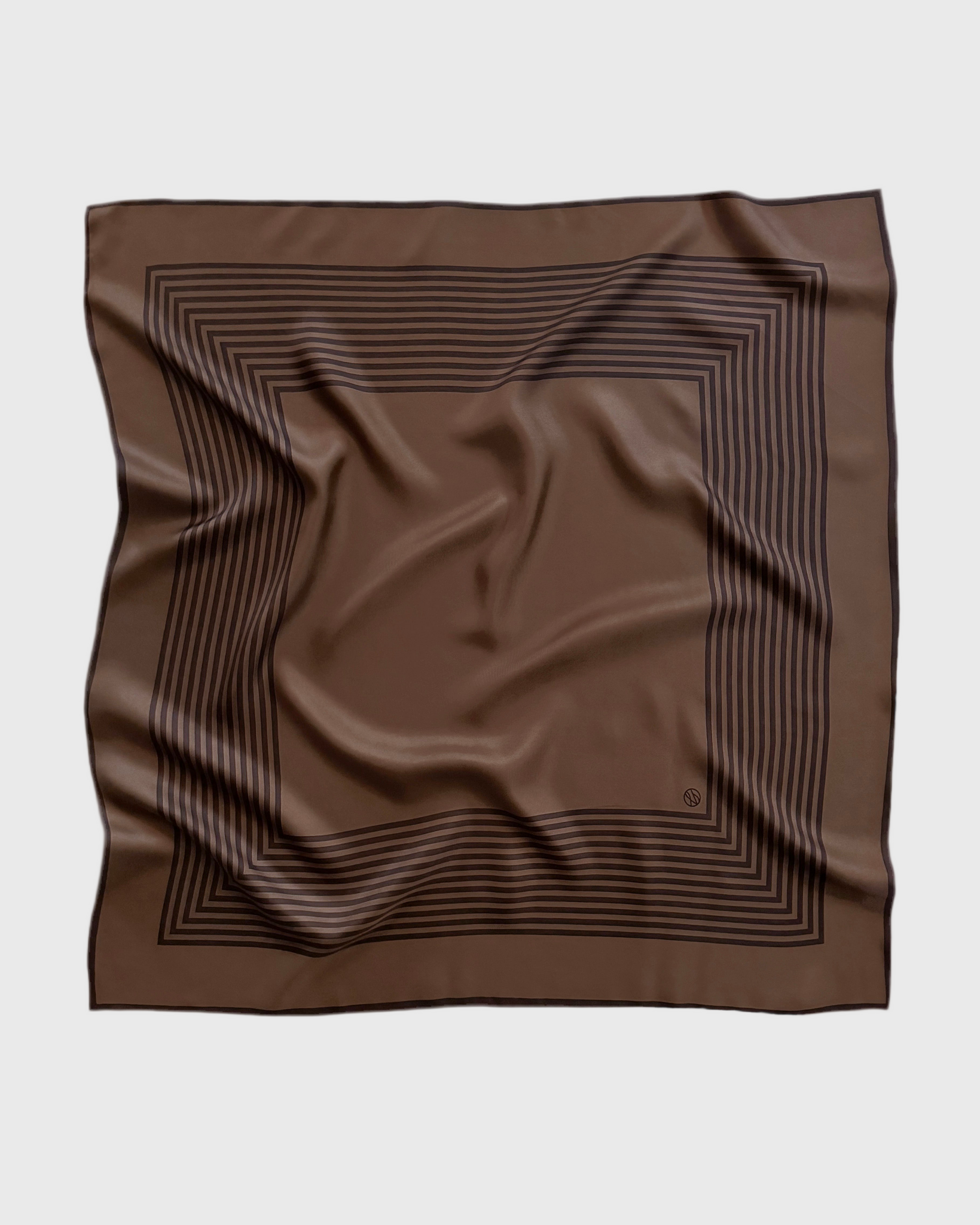 STRIPED SCARF | BROWN | 80 CM