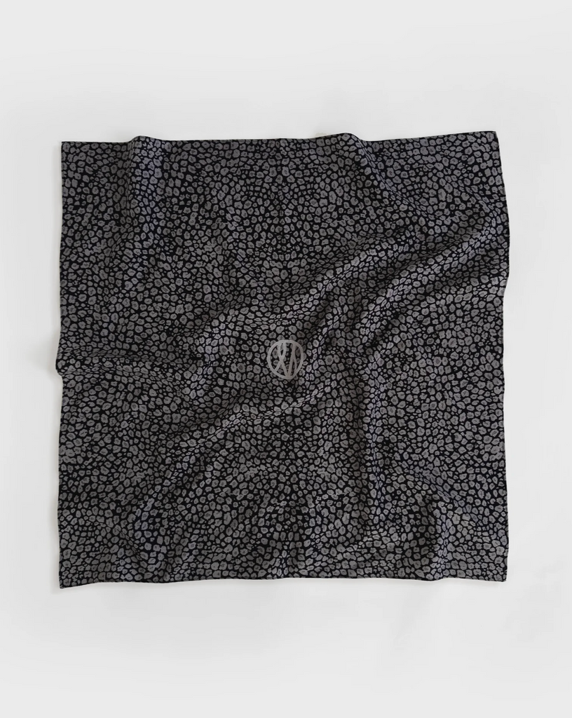 WOOL SCARF | BLACK & GREY | 65 CM