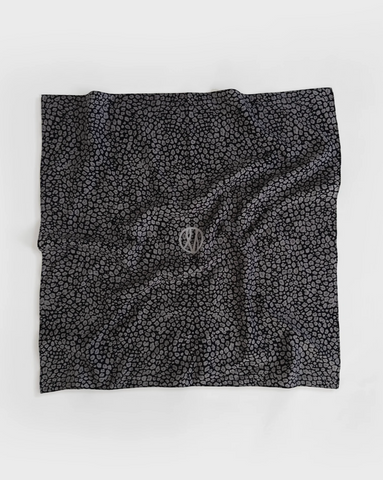 WOOL SCARF | BLACK & GREY | 65 CM
