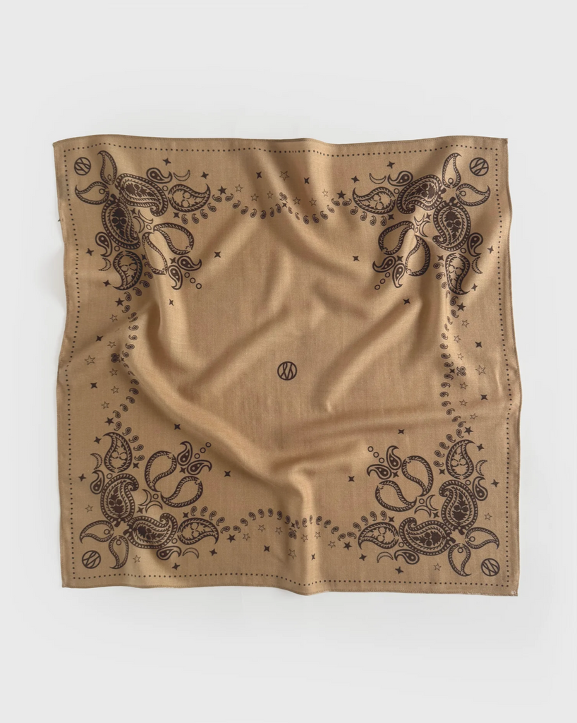 WOOL SCARF, TWO SIDED | CAPPUCCINO | 65 CM